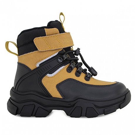 Ботинки ортопедические Ортобум утепленные для мальчиков 81054-01 горчичный/черный. Изображение 2 из 5