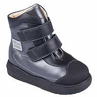 Ботинки ортопедические Твики с шерстью для девочек TW-527 серый металлик.