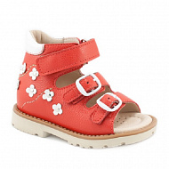 Сандали ортопедические Мега Ортопедик для девочек 051 49 23-30 красные.
